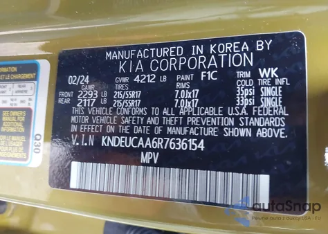 2024 Kia Seltos S z USA, uszkodzony, nr VIN KNDEUCAA6R7636154